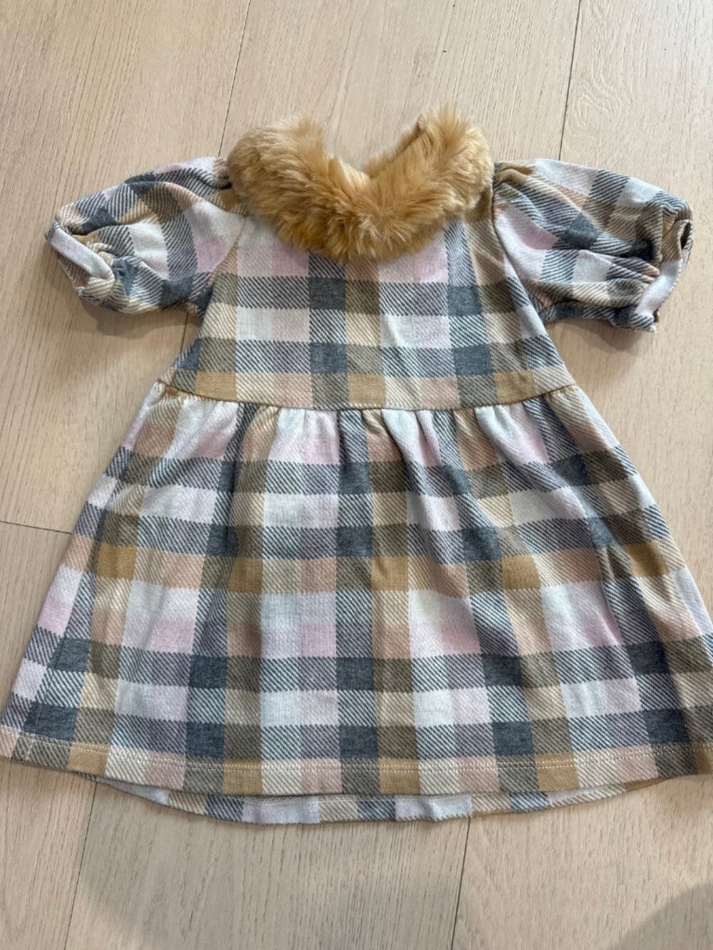 Janie and Jack Dress 12-18M Plaid